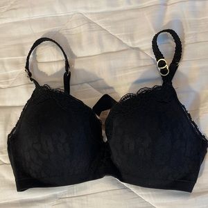 Stella McCartney seamless contour plunge push up bra black 36C style S80-293 EUC